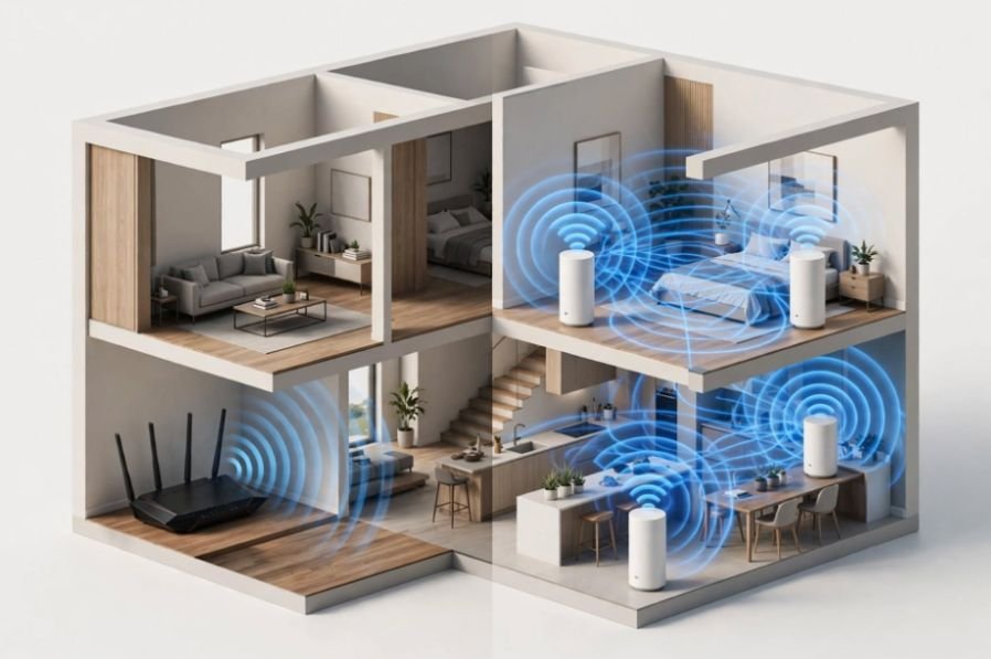 Mesh WiFi vs Traditional Router for Large Homes The Hands-On Test
