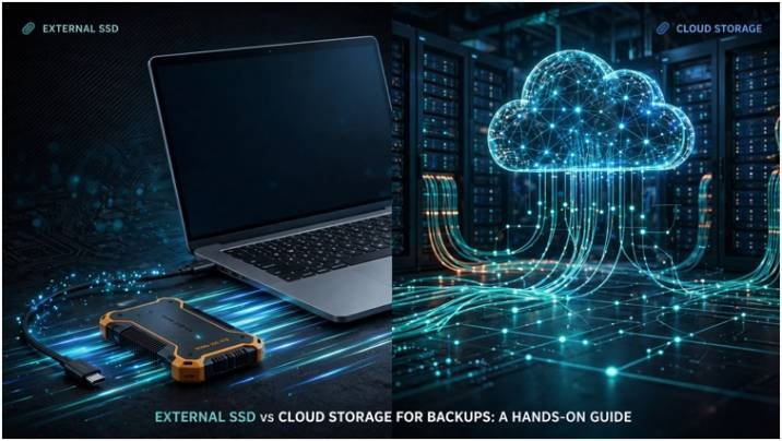 External SSD vs Cloud Storage for Backups